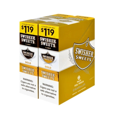 SWISHER SWEET 2/$1.19 30CT/2PK GOLD