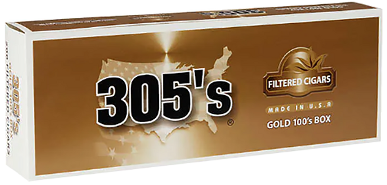 305 FILTER CIGAR GOLD 100 BX