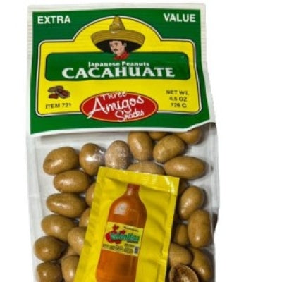 THREE AMIGOS JAPONES PEANUTS CACAHUATE 4.5 OZ