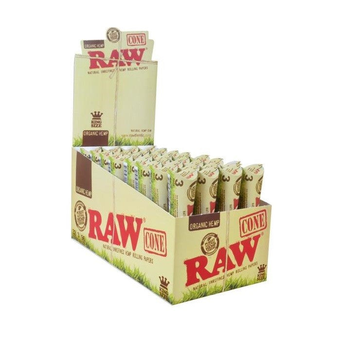RAW ORGANIC PRE-ROLLED CONE KING 32/3PK