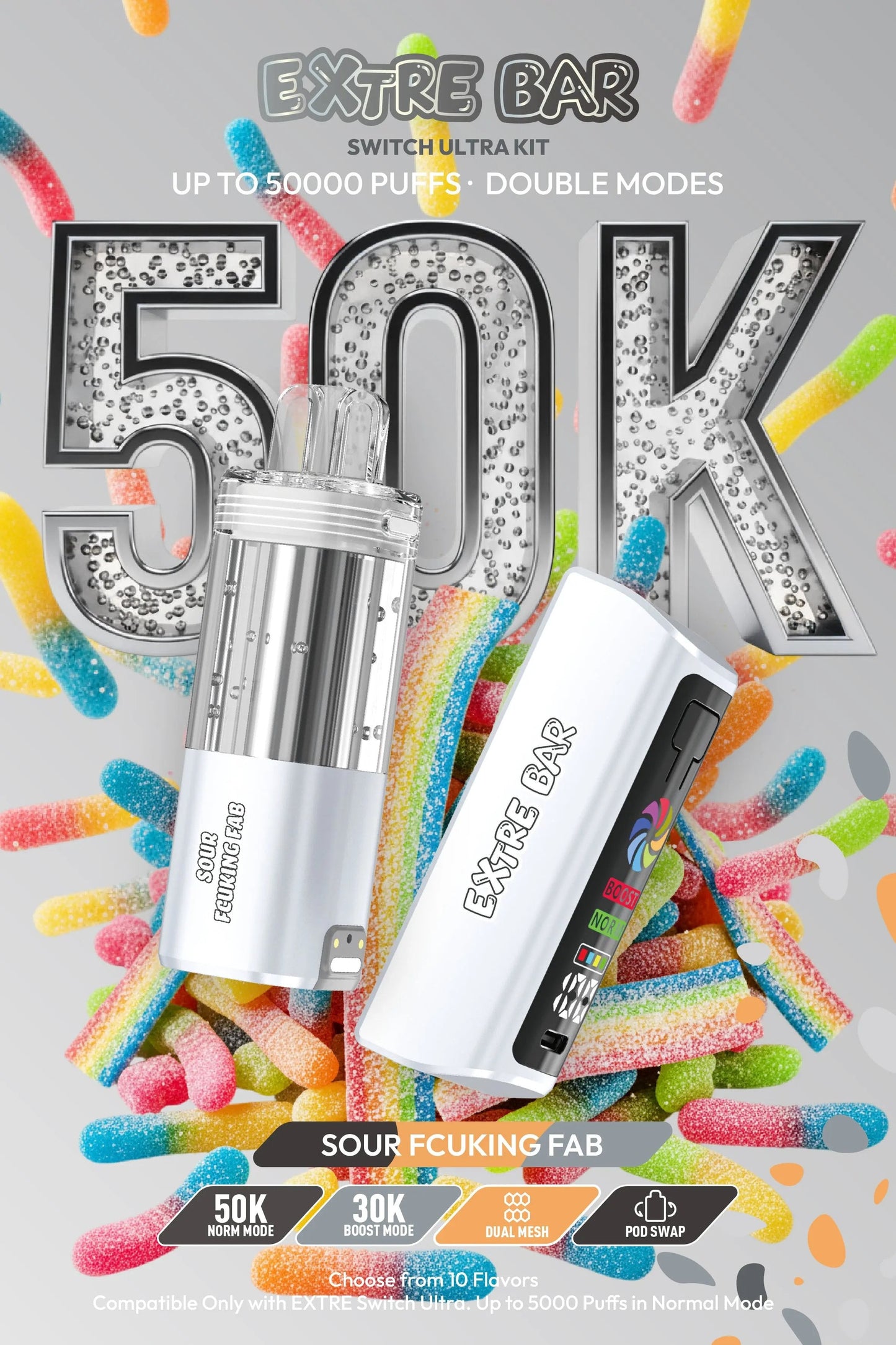 EXTRE BAR SWITCH 50K 5CT SOUR FCUKING FAB