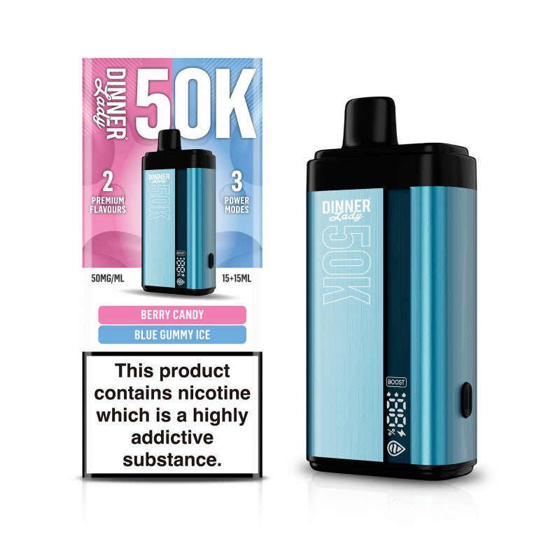 DINNER LADY 50K DISP 5CT BERRY CANDY & BLUE GUMMY ICE