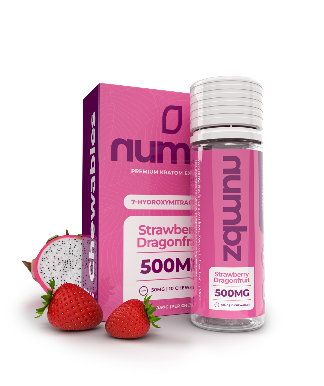 NUMBZ 10/500MG 1CT STRAWBERRY