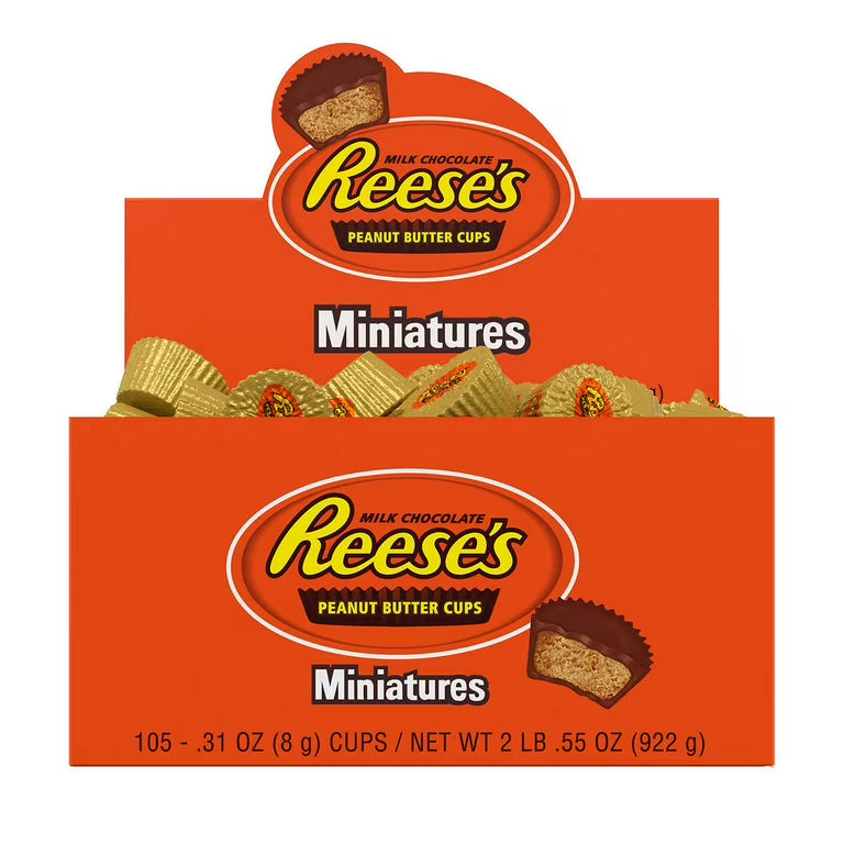 REESES PEANUT BUTTER CUP MINIATURE 105CT