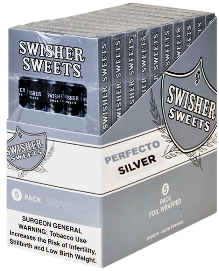 SWISHER SWEET PERFECTO 10/5PK SILVER