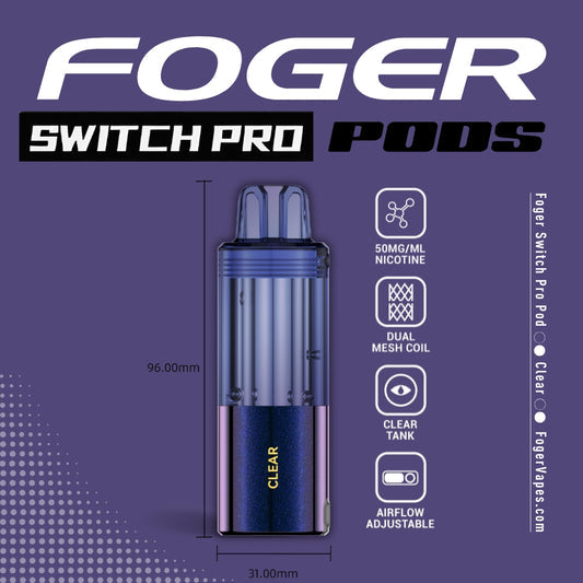 Foger Pod 30k 5ct Clear