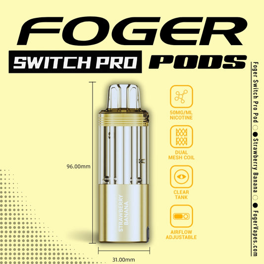 Foger Pod 30k 5ct Strawberry Banana