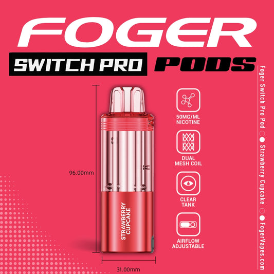 Foger Pod 30k 5ct Strawberry Cupcake