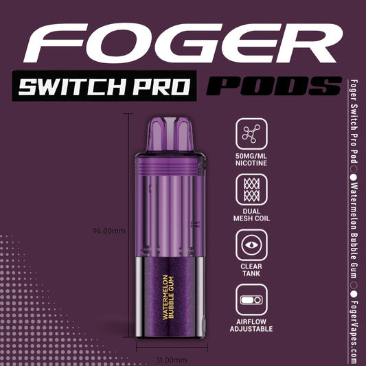 Foger Pod 30k 5ct Watermelon Bubble Gum