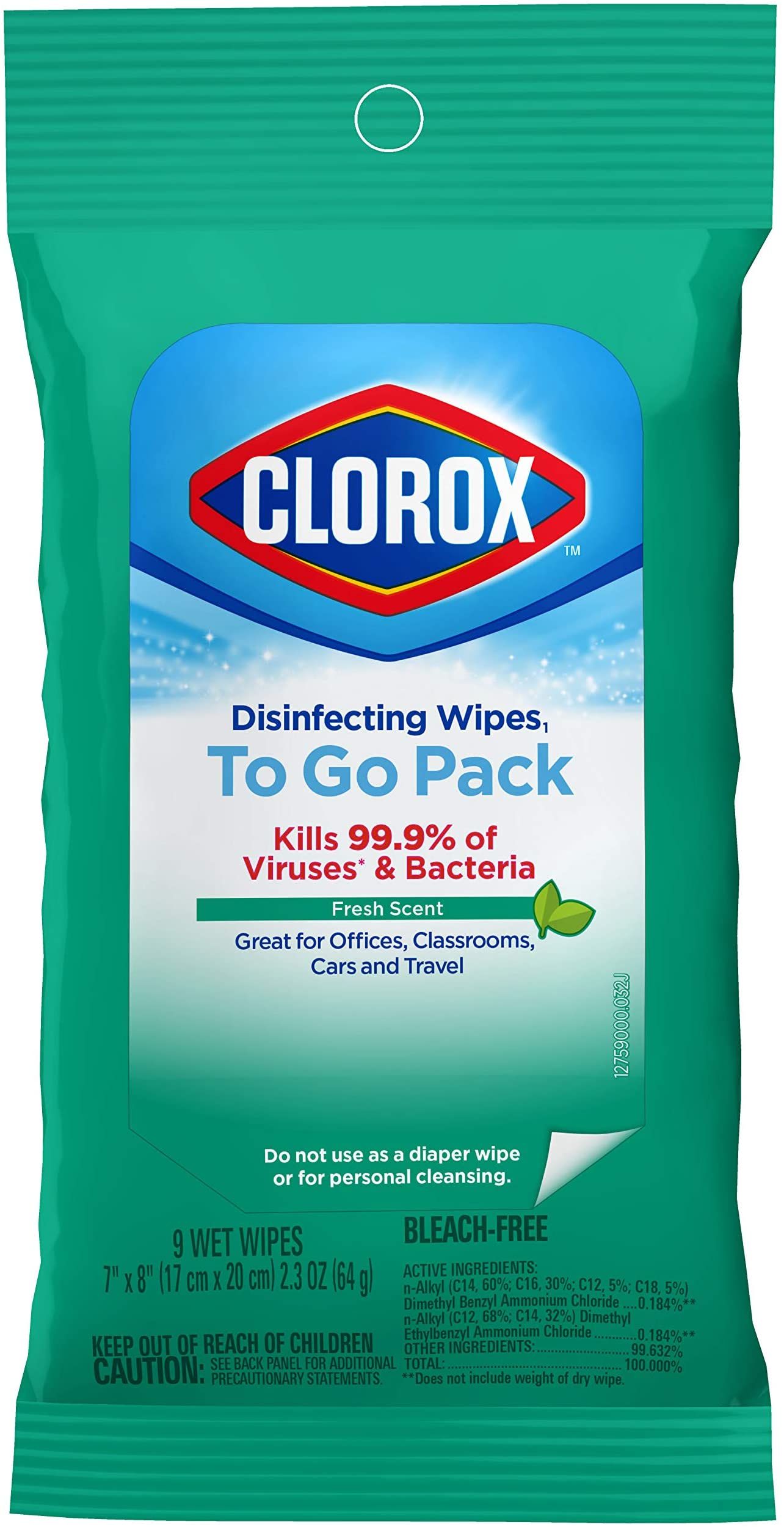 CLOROX TRAVEL PK 500ml SINGL