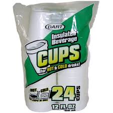 DART FOAM CUPS 12oz 20CT