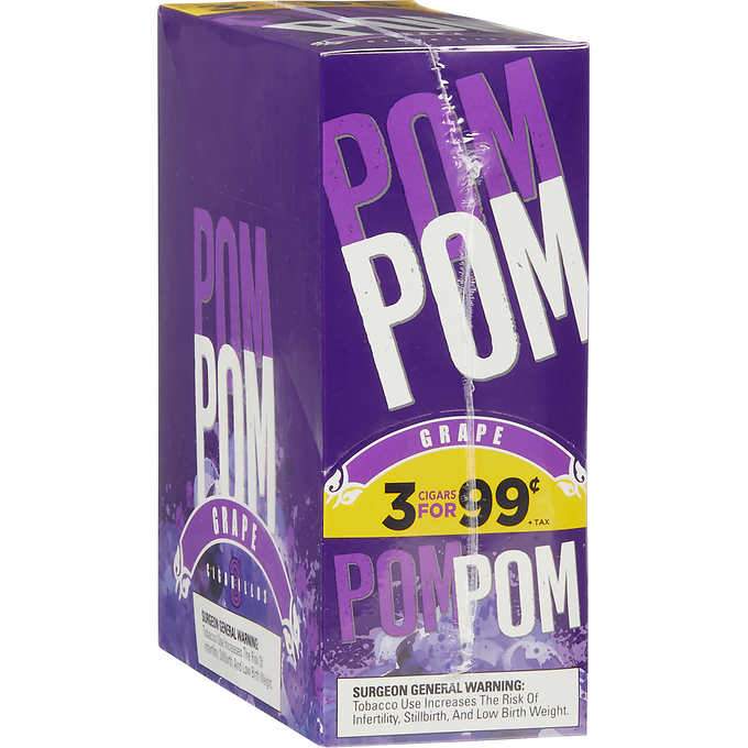 POMPOM 3/99 GRAPE 15/3PK