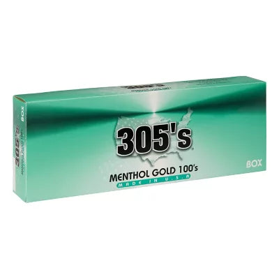 305 MENTHOL GOLD 100 BOX