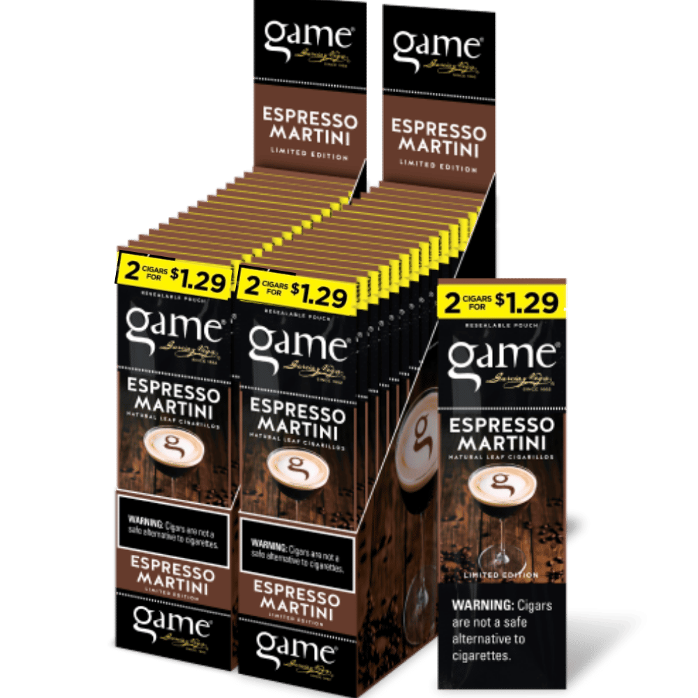 GAME CIG 2/30PK 2/$1.29 ESPRESSO MARTNI