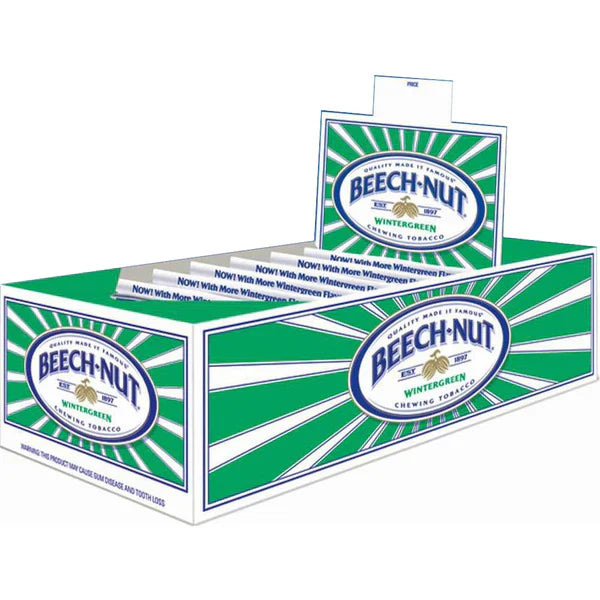 BEECHNUT POUCH 3OZ| 12CT WINTERGREEN