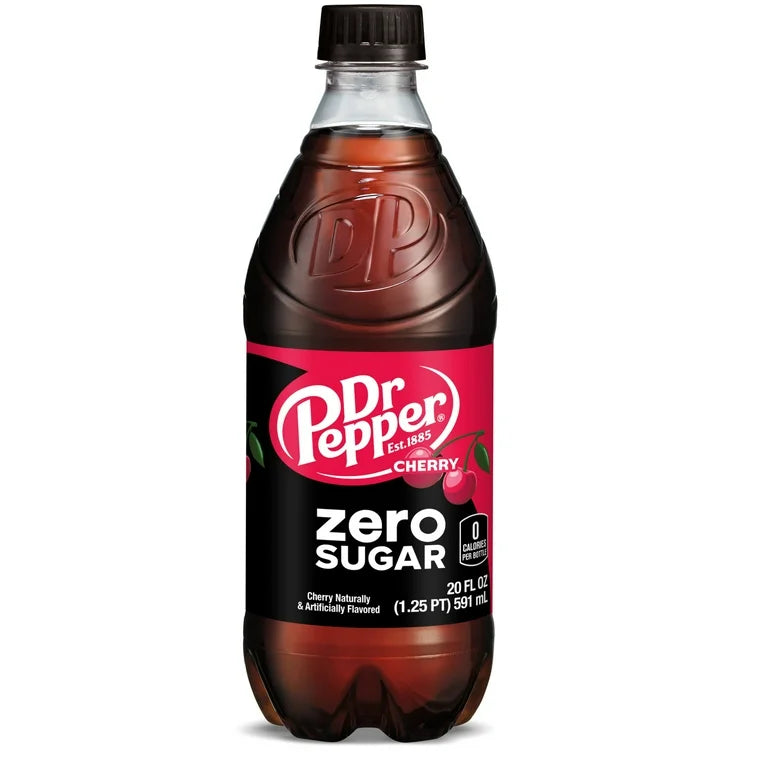 DR PEPPER CHERRY ZERO SUGAR 24CT 20OZ