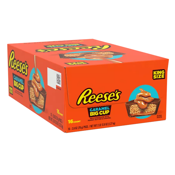 REESES PEANUT BUTTER CUP W CARAMEL K/S 16CT 2.8OZ