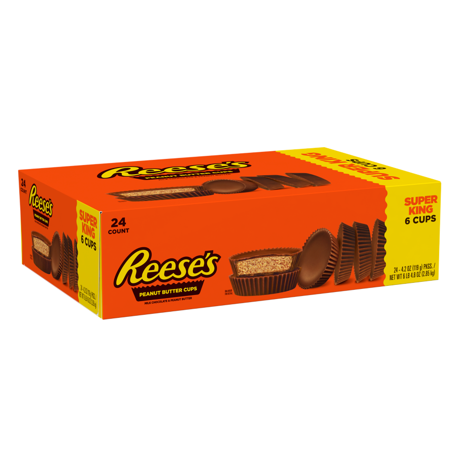 REESES MILK CHOCOLATE PEANUT BUTTER SUPER K/S 24CT