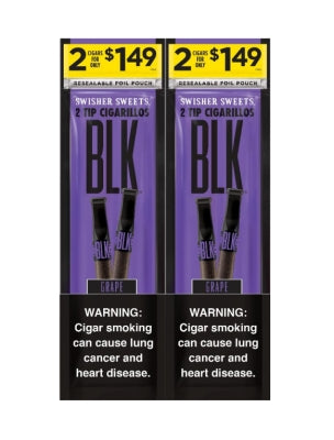 SWISHER SWEET BLK 2/$1.49 30CT/2PK GRAPE