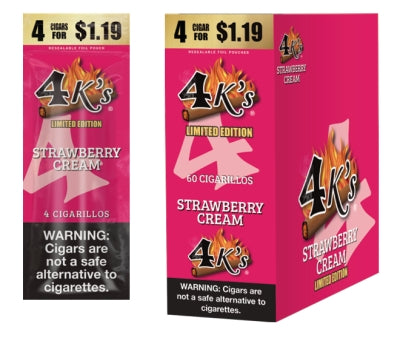 4KINGS 15/4PK $1.19 STRAWBERRY CREAM LTD