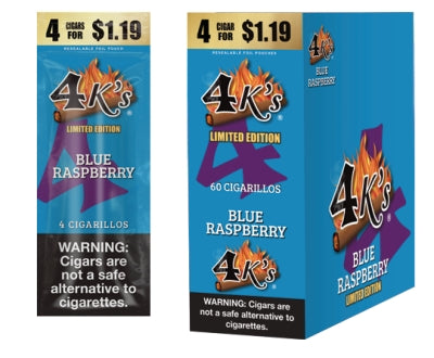4KINGS 15/4PK $1.19 BLUE RASPBERY LTD