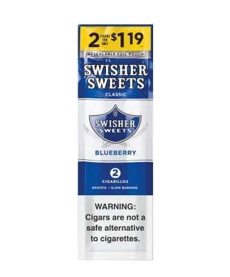 SWISHER SWEET 2/$1.19 30CT/2PK BLUEBERRY