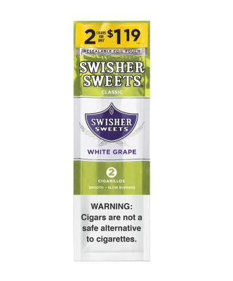 SWISHER SWEET 2/$1.19 30CT/2PK WHITE GRAPE