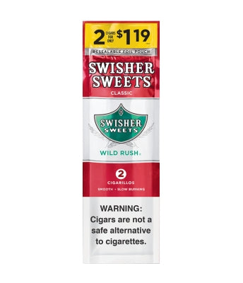 SWISHER SWEET 2/$1.19 30CT/2PK WILD RUSH
