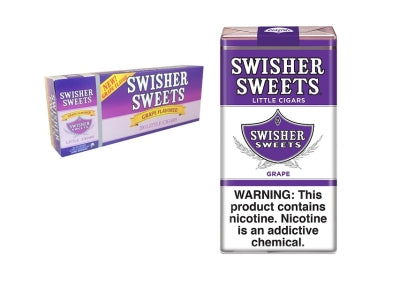 SWISHER SWEET L/CIG 10/20PK GRAPE