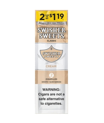 SWISHER SWEET 2/$1.19 30CT/2PK CREAM