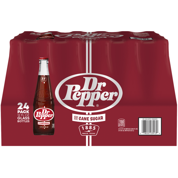 DR PEPPER GLASS 12OZ/24CT