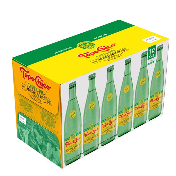 TOPO CHICO 18CT/16.9OZ GLASS LIME