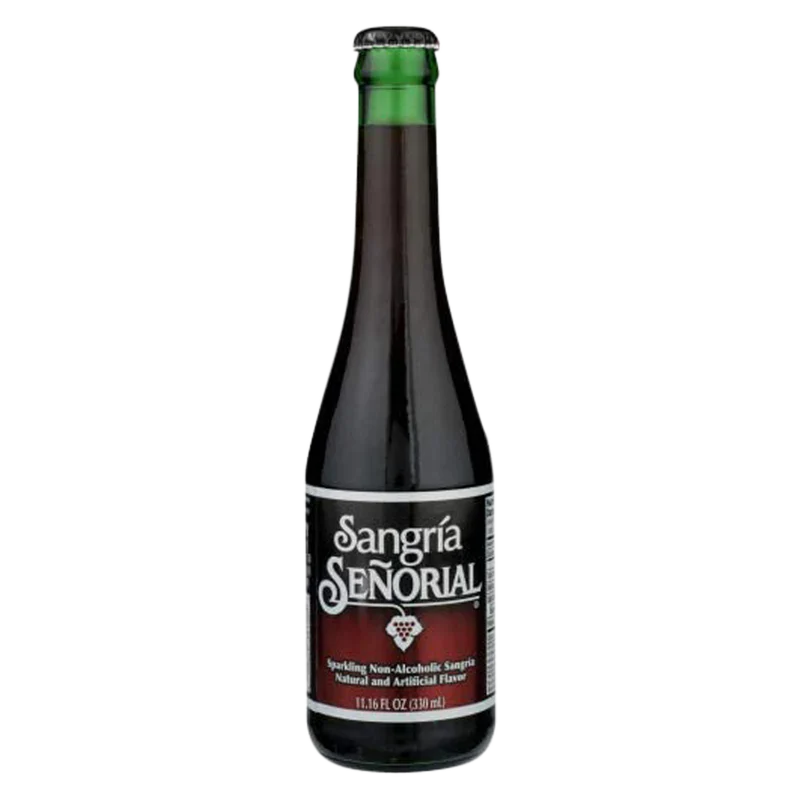 Bottle of Sangria Senorial on a white background