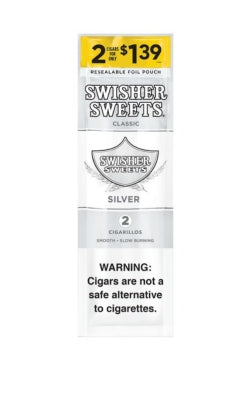 SWISHER SWEET 2/$1.39 30CT/2PK SILVER