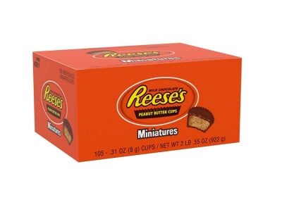 REESES PEANUT BUTTER CUP MINIATURE 105CT
