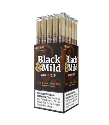 BLK&MLD ORIGINAL WOOD TIP 25CT