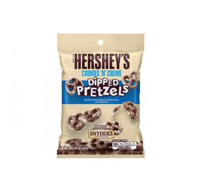 HERSHEY COOKIES N CREAM DIPPED PRETZELS 4.25OZ