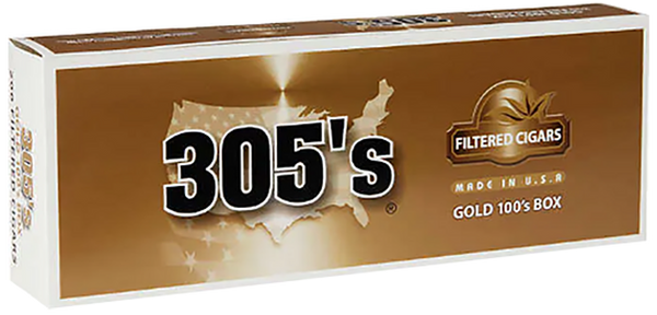 305 FILTER CIGAR GOLD 100 BX
