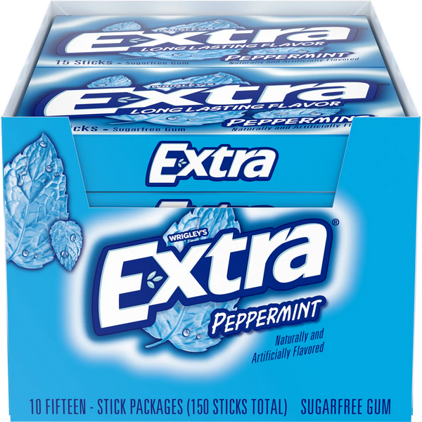 EXTRA PEPPERMINT 10CT/15TICKS