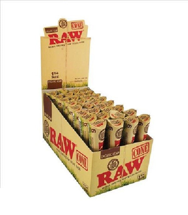 RAW ORGANIC PRE-ROLLED CONE 1 1/4 32/6PK