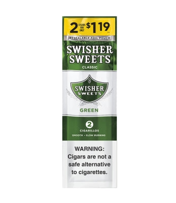 SWISHER SWEET 2/$1.19 30CT/2PK GREEN