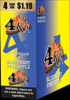 4KINGS 15/4PK $1.19 BLUEBERRY PINEAPPLE