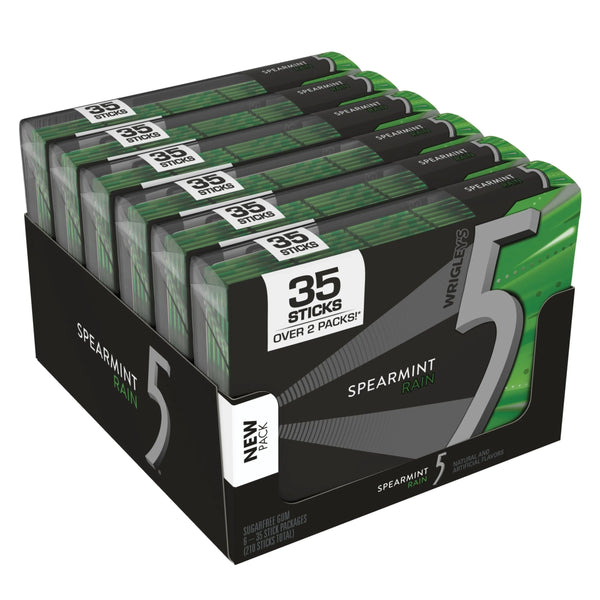 5 GUM SPEARMINT RAIN 6CT/35 STICK