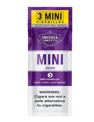 SWISHER SWEET MINI 15/3PK GRAPE