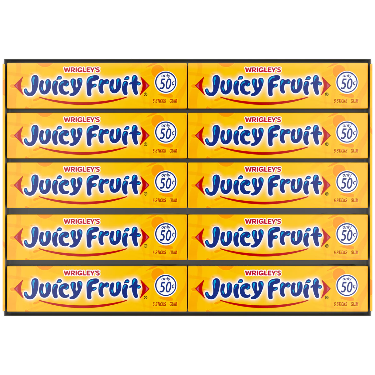 WRIGLEYS JUICY FRUIT $.50C 40CT