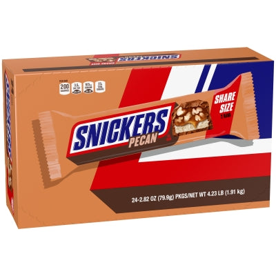 SNICKERS PECAN SHARE SIZE 2.82OZ 24CT
