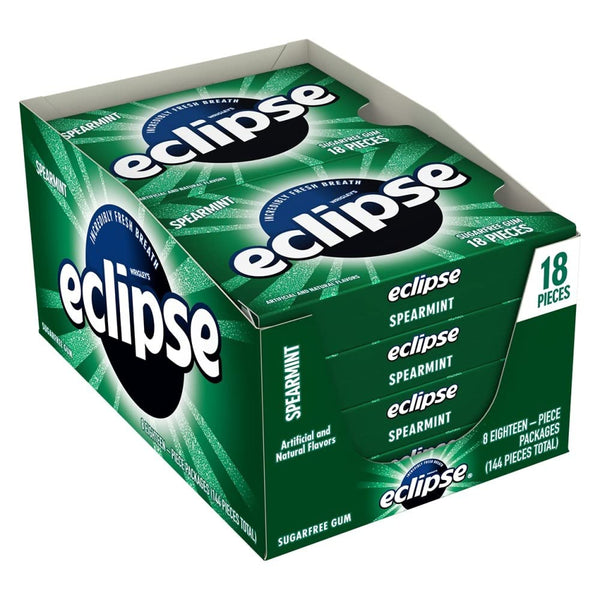ECLIPSE SPEARMINT GUM 8PK| 18PCS