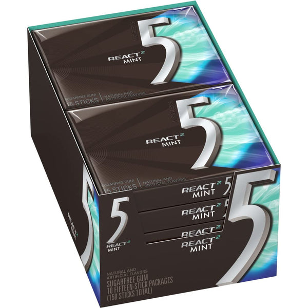 5 GUM REACT MINT 10CT/15 STICKS