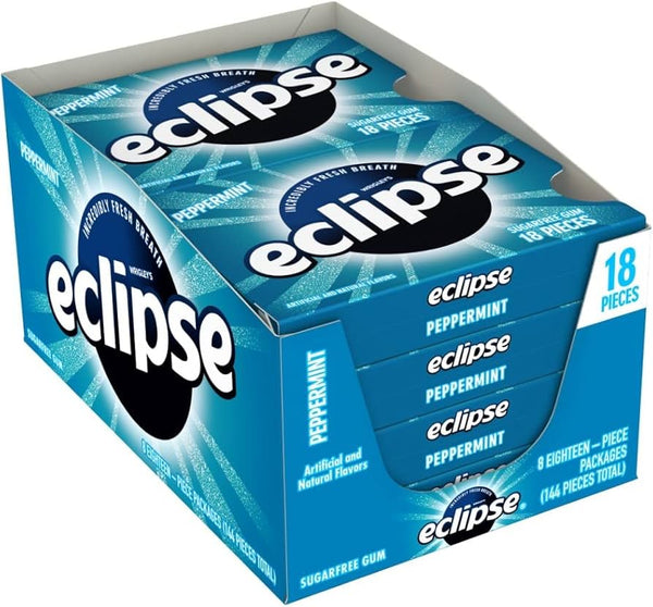 ECLIPSE PEPPERMINT GUM 8PK| 18PCS