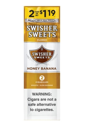 SWISHER SWEET 2/$1.19 30CT/2PK HONEY BANANA